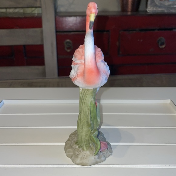 Vtg hand painted pink flamingo figurine by Lefton China  marked #06310. 1987 - Picture 2 of 8
